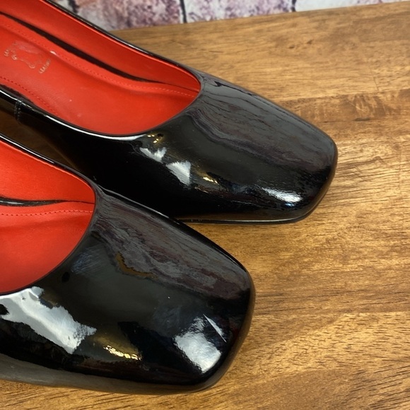 CAPELLI ROSSI Black and Red Patent Leather Block Heel Round Toe Shoes Sz EU39 - Picture 5 of 13